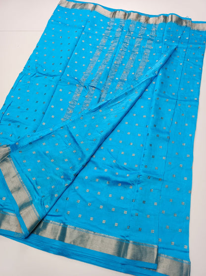 FANCY CHANDERI COTTON SAREE - B S CHANNABASAPPA & SONS