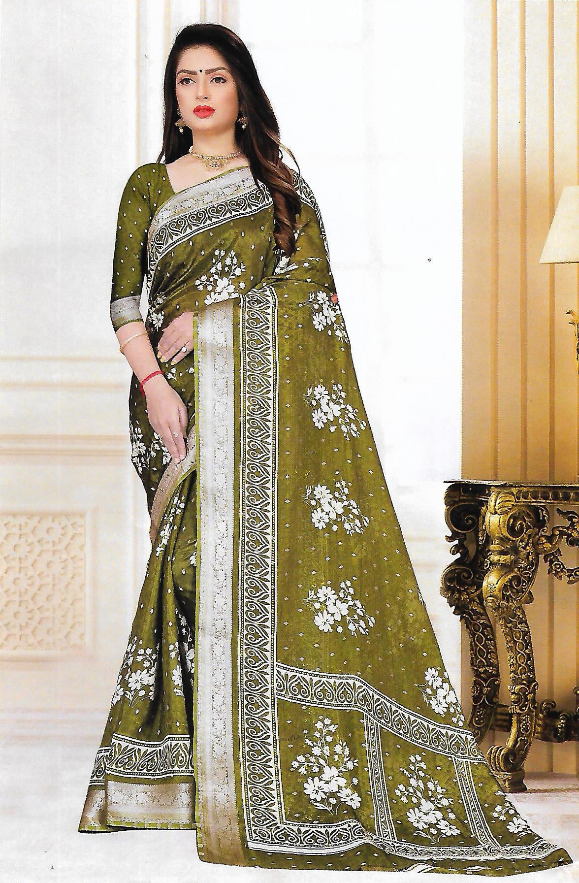 FANCY DOLA SILK SAREE - B S CHANNABASAPPA & SONS