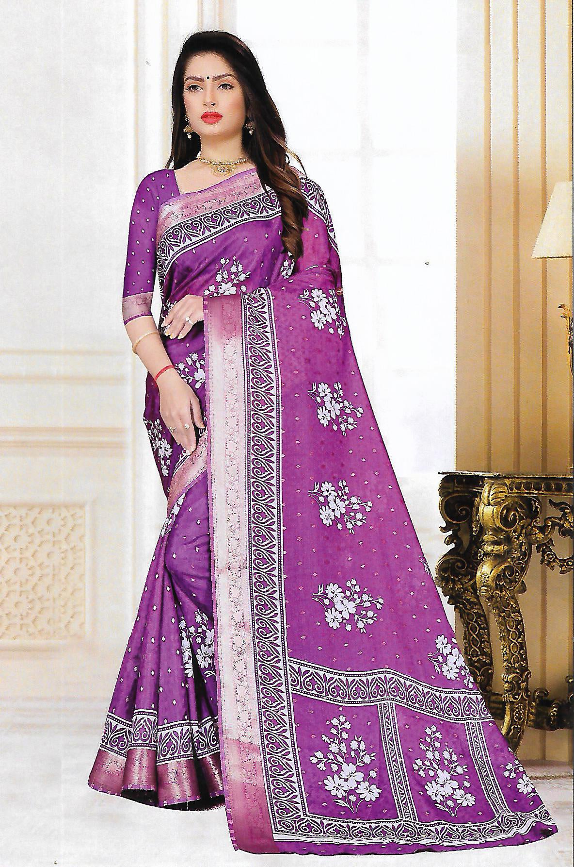 FANCY DOLA SILK SAREE - B S CHANNABASAPPA & SONS
