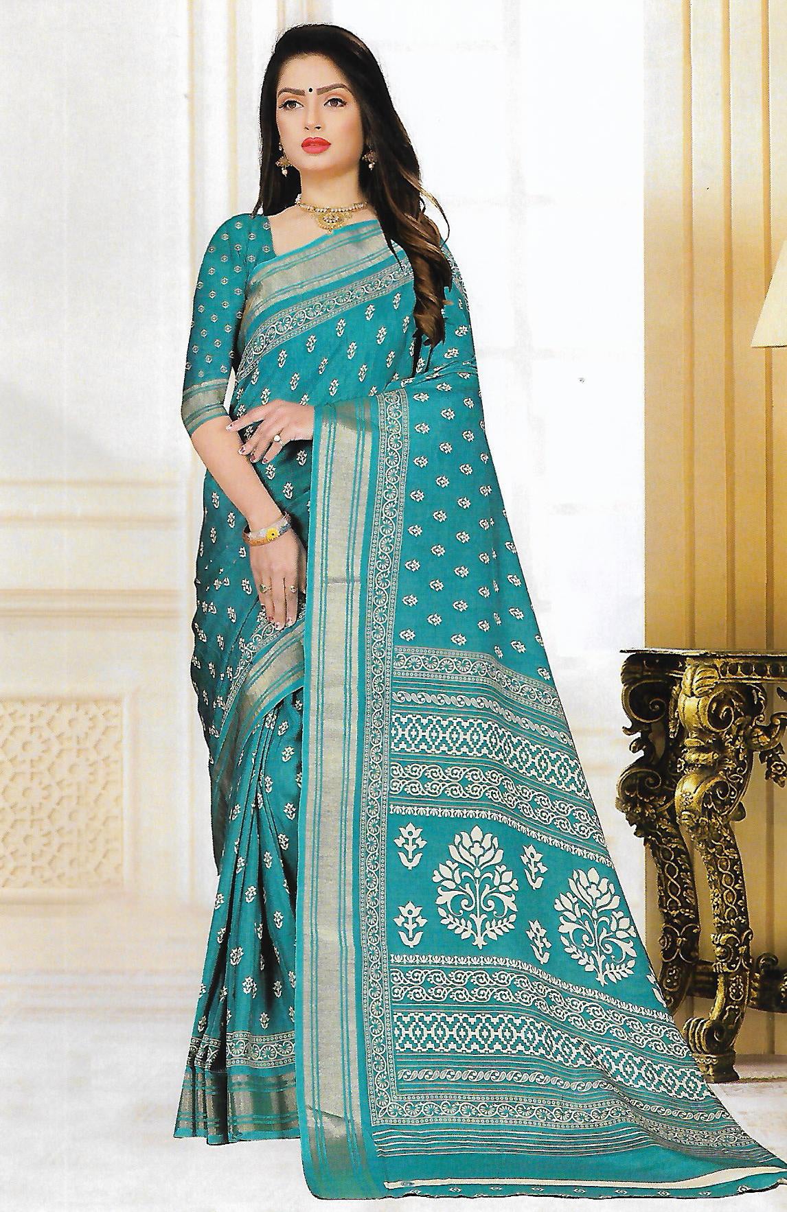 FANCY SOFT TUSSAR SAREE - B S CHANNABASAPPA & SONS
