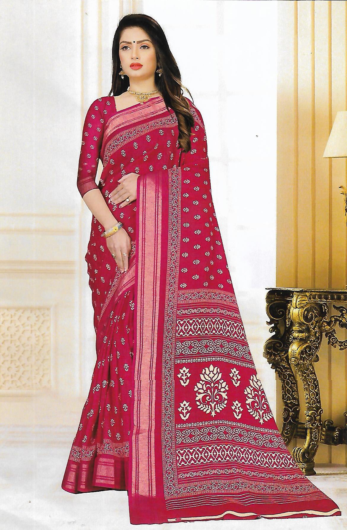 FANCY SOFT TUSSAR SAREE - B S CHANNABASAPPA & SONS