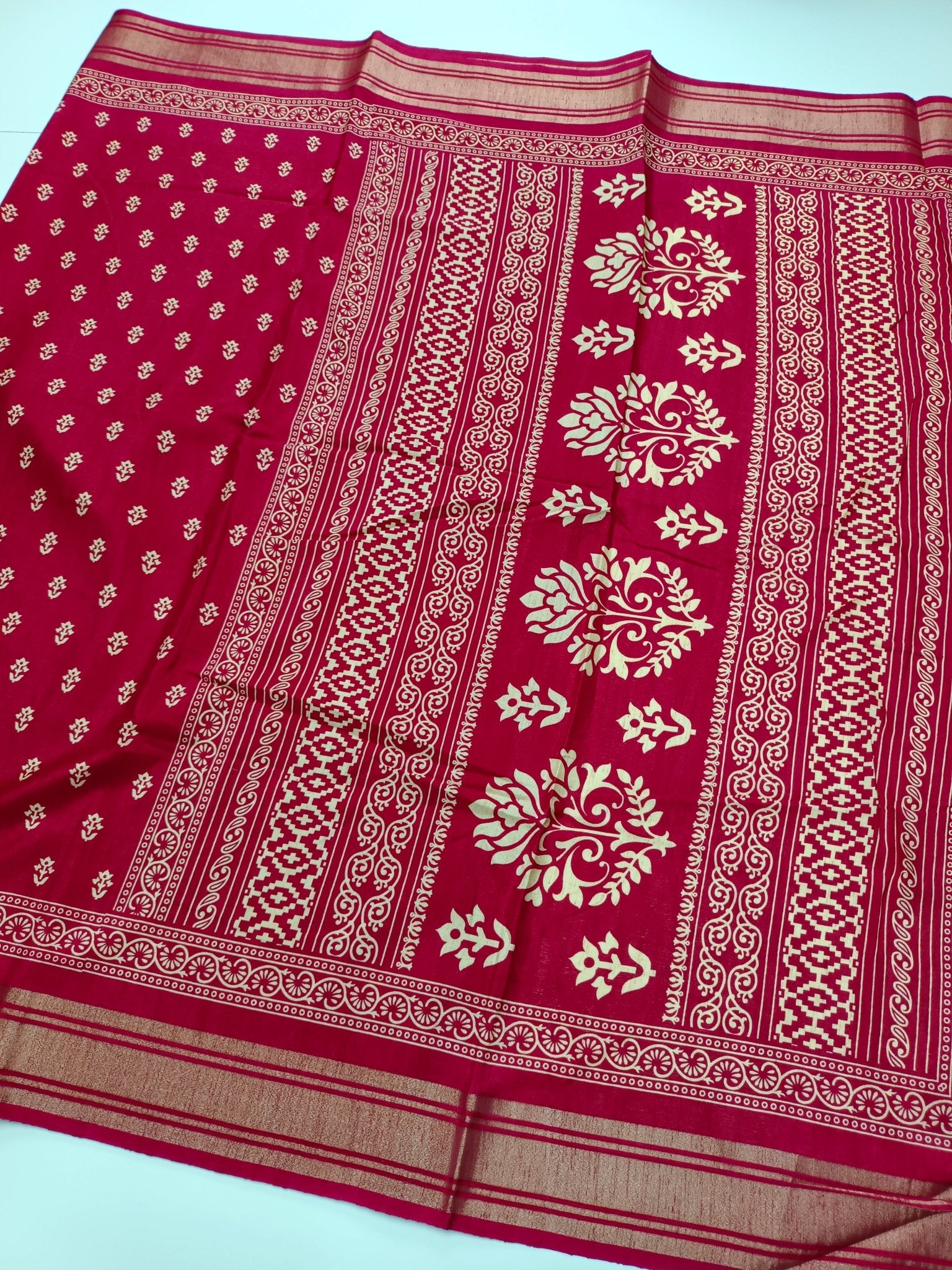 FANCY SOFT TUSSAR SAREE - B S CHANNABASAPPA & SONS