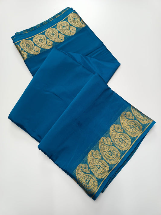 FANCY SEMI CREPE SILK SAREE - B S CHANNABASAPPA & SONS
