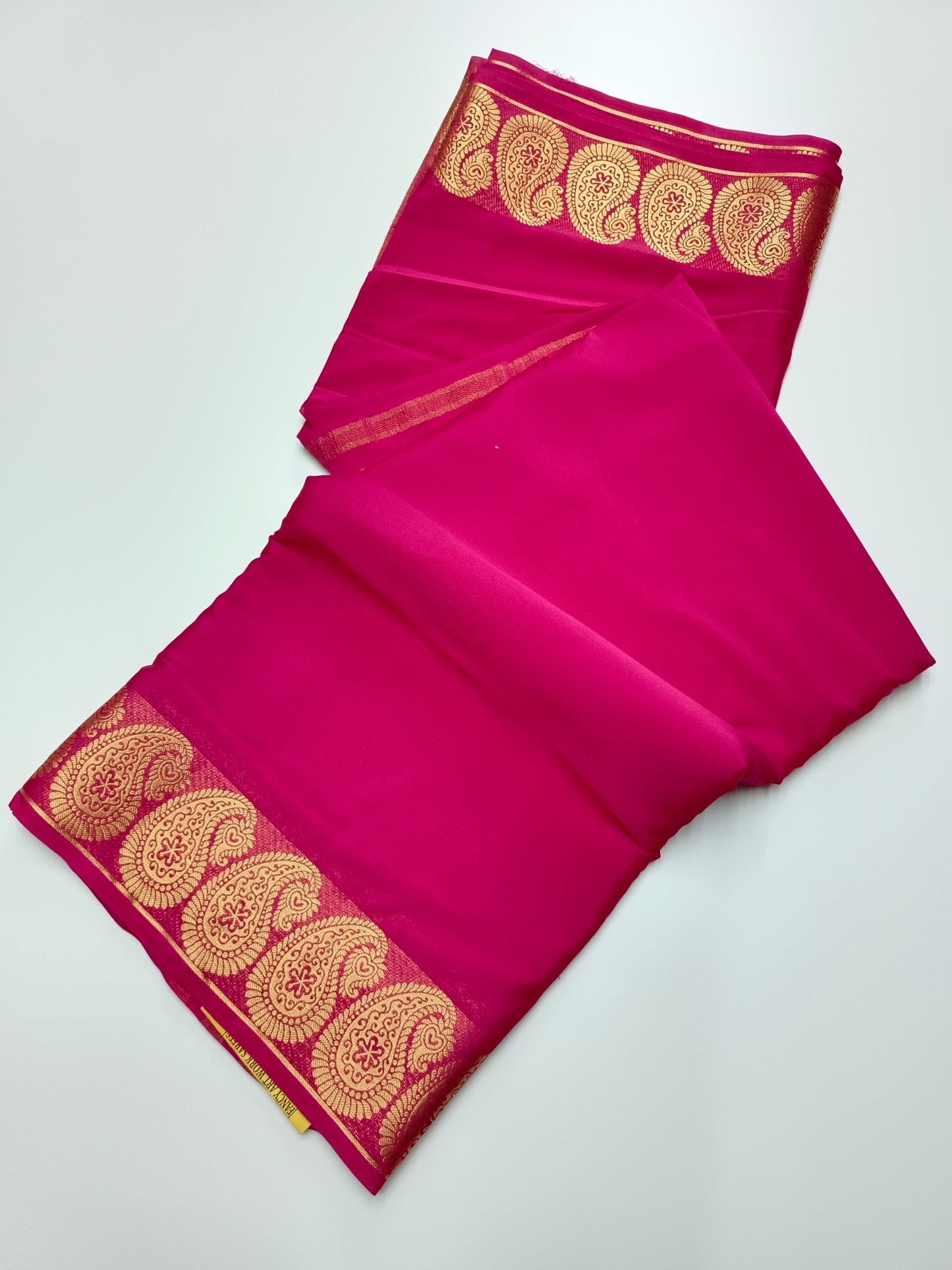 FANCY SEMI CREPE SILK SAREE - B S CHANNABASAPPA & SONS