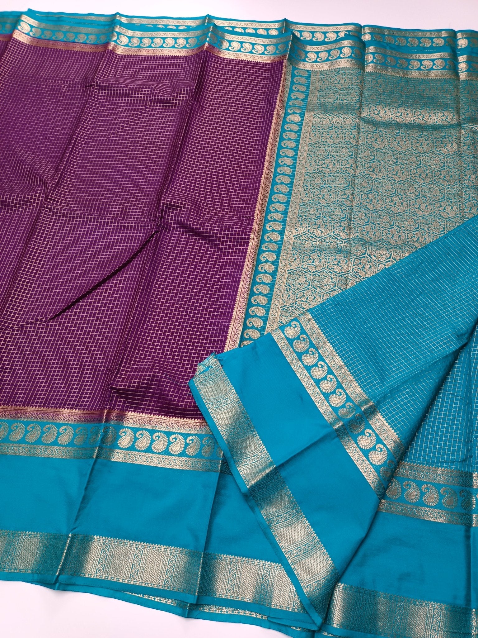 FANCY SEMI CREPE SILK SAREE - B S CHANNABASAPPA & SONS