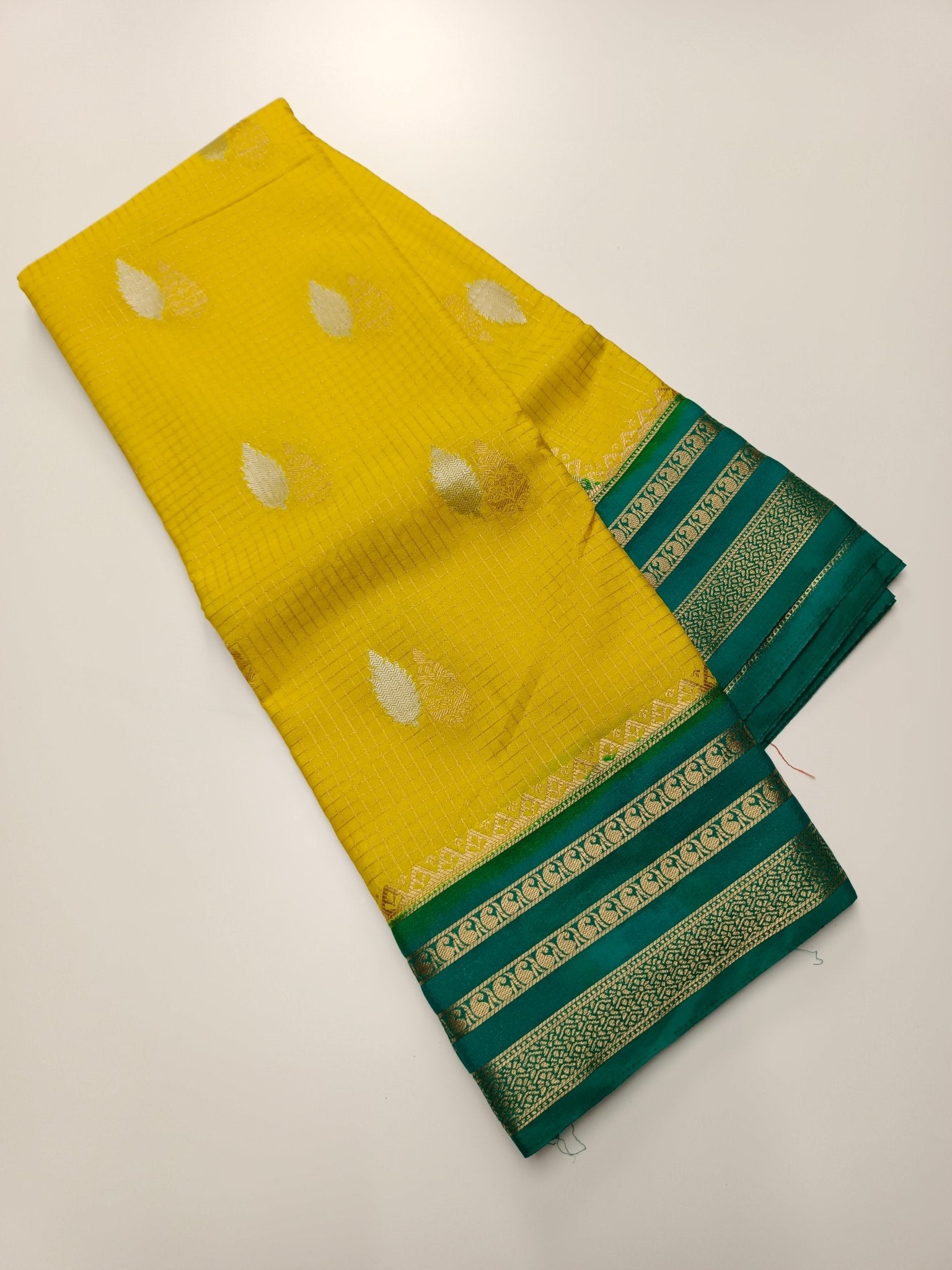 FANCY SEMI CREPE SILK SAREE - B S CHANNABASAPPA & SONS