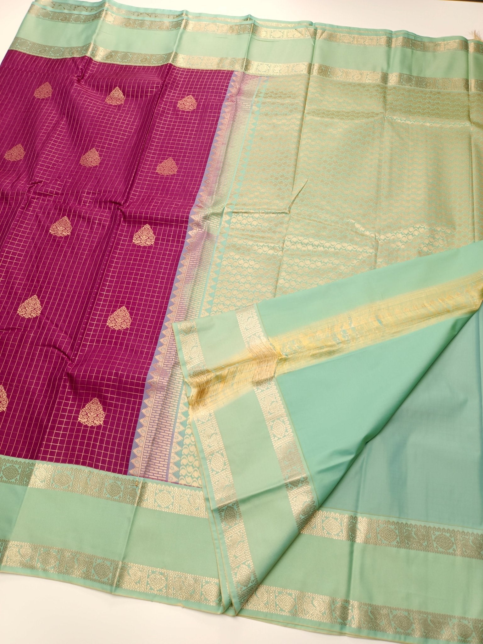 KANCHIPURAM ART SILK SAREE - B S CHANNABASAPPA & SONS