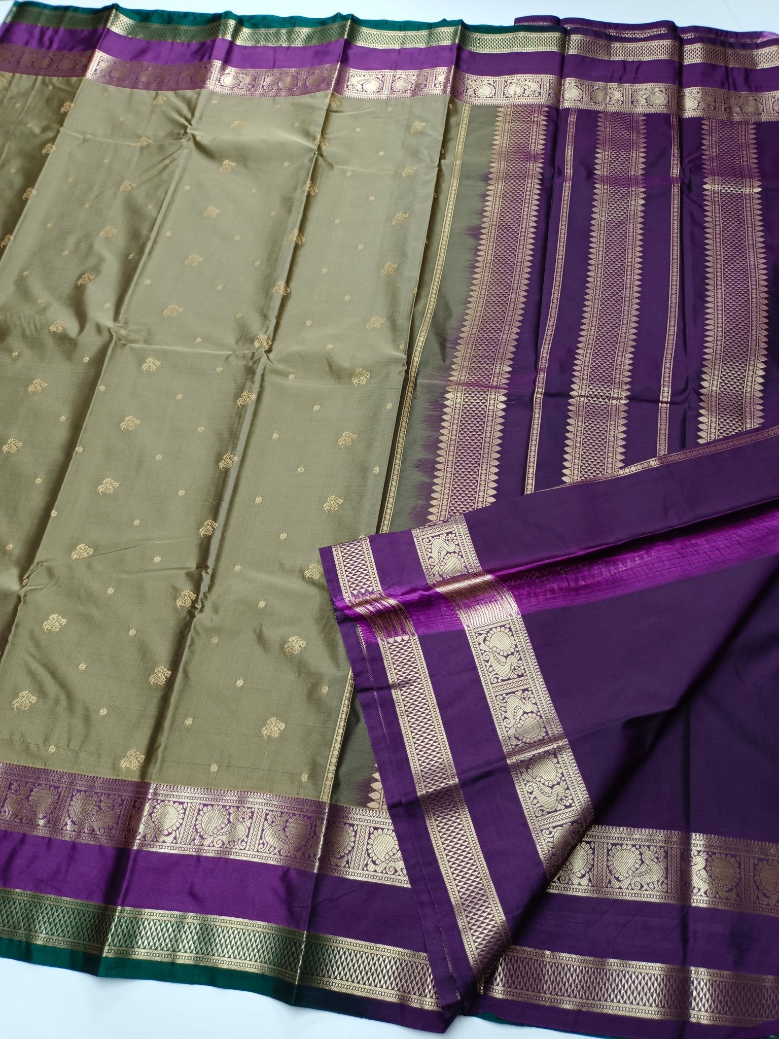 KANCHIPURAM SOFT ART SILK SAREE - B S CHANNABASAPPA & SONS