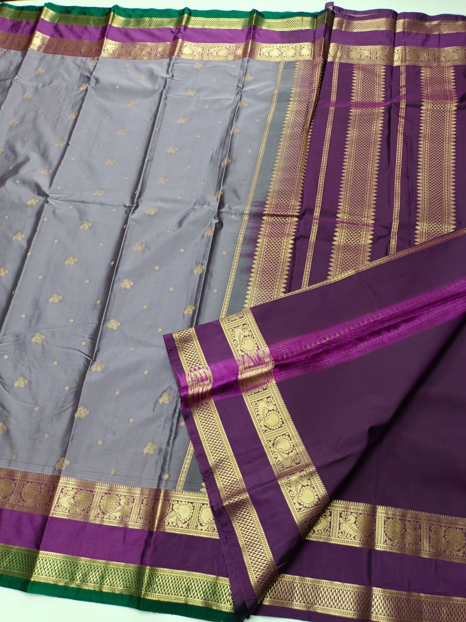 KANCHIPURAM SOFT ART SILK SAREE - B S CHANNABASAPPA & SONS