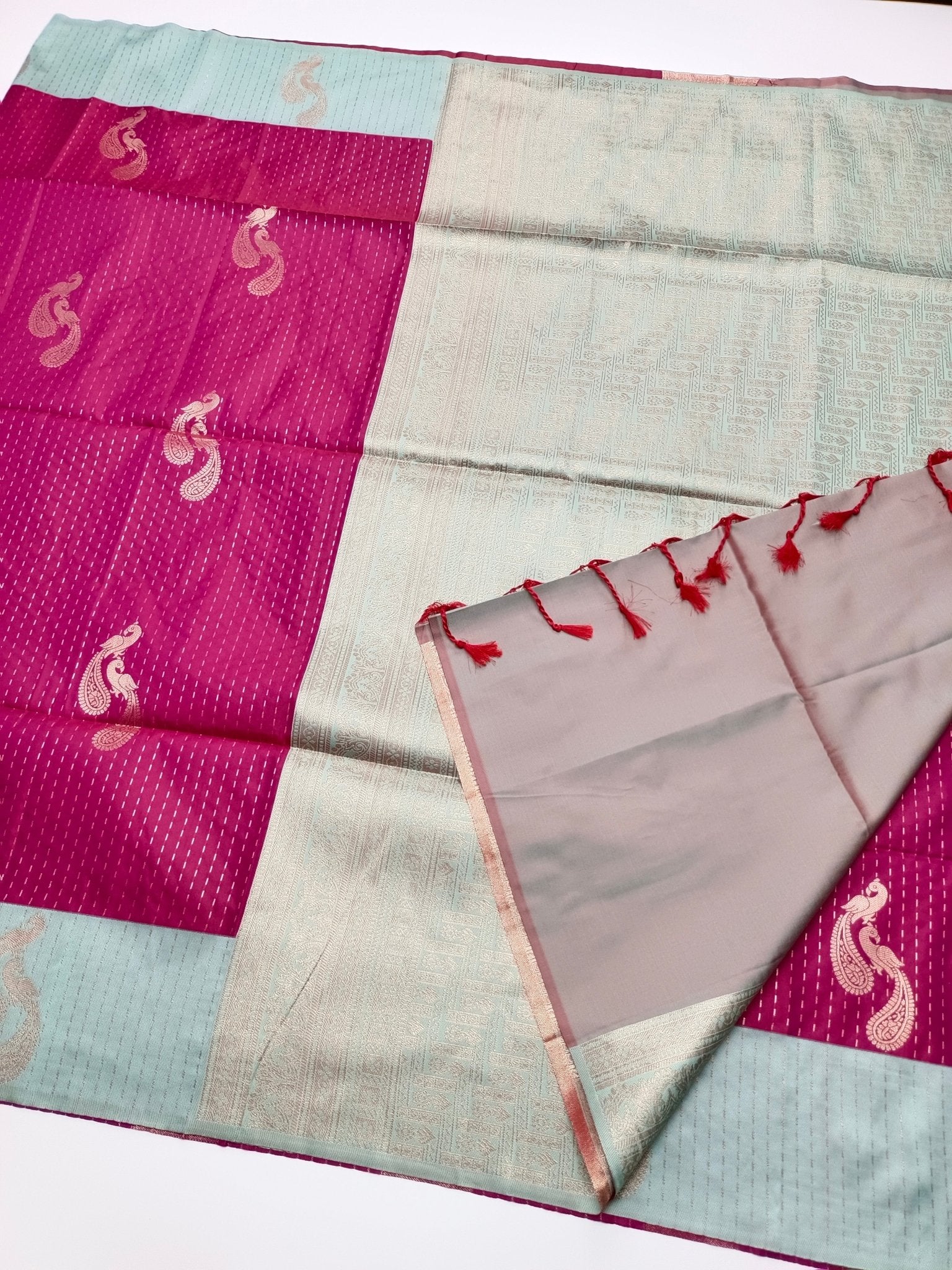 FANCY SOFT SILK SAREE - B S CHANNABASAPPA & SONS