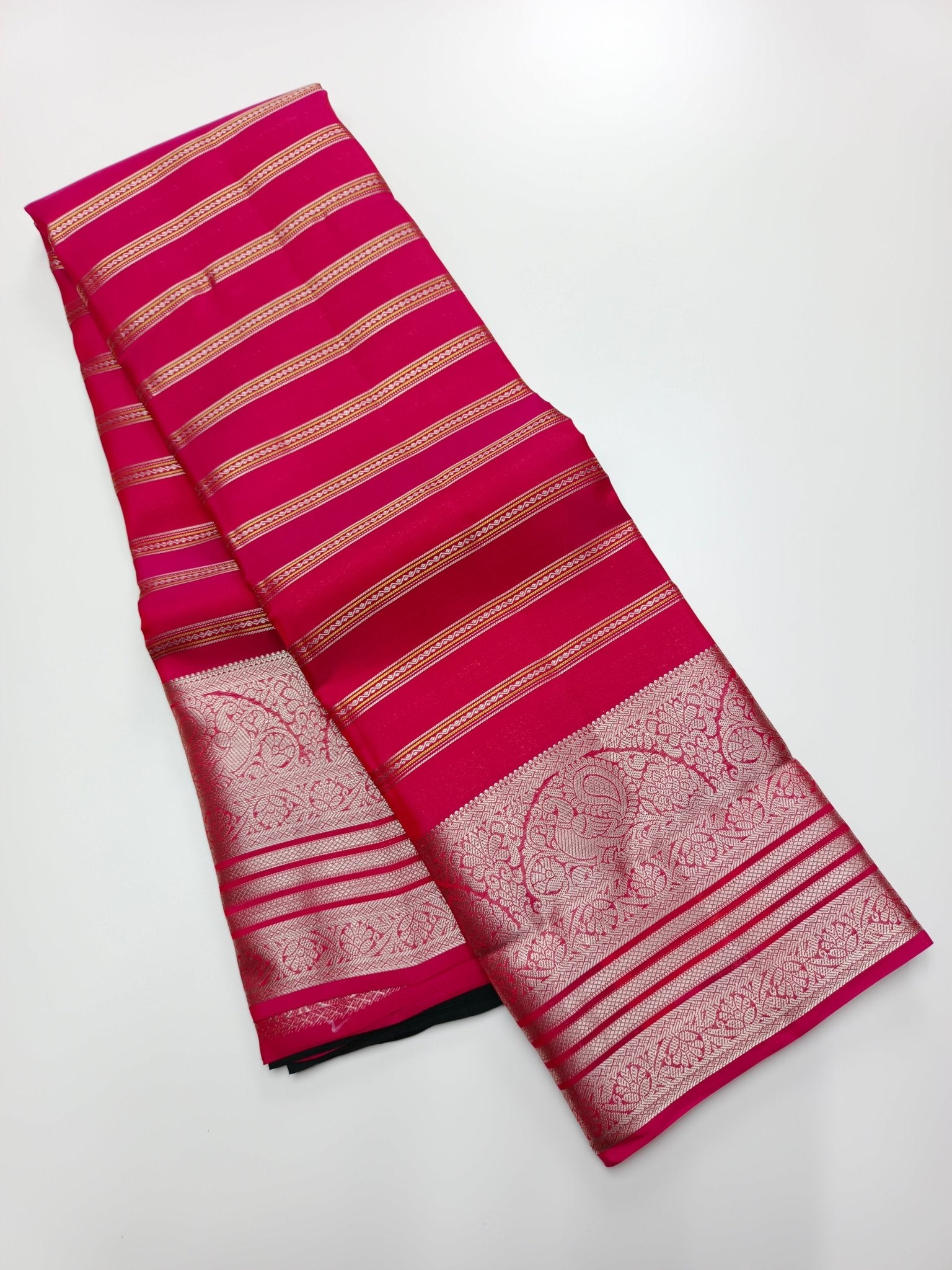 KANCHIPURAM SEMI SILK SAREE - B S CHANNABASAPPA & SONS