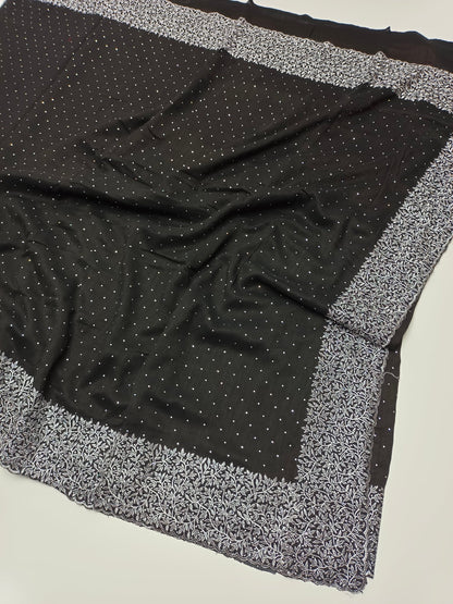 FANCY EMBROIDERY WORK SAREE - B S CHANNABASAPPA & SONS