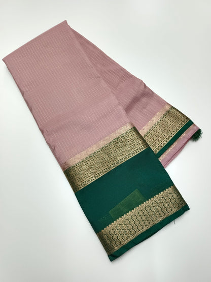 FANCY SEMI CREPE SILK SAREE - B S CHANNABASAPPA & SONS