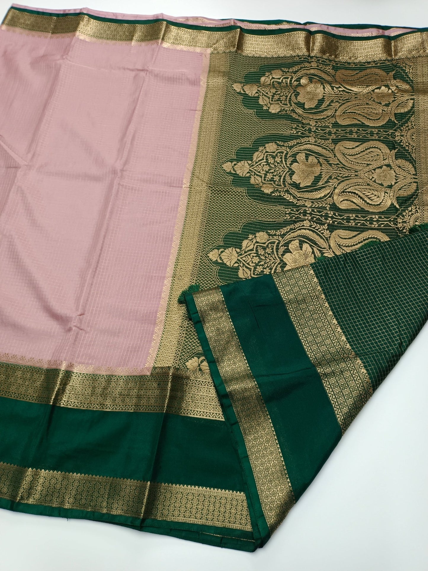 FANCY SEMI CREPE SILK SAREE - B S CHANNABASAPPA & SONS