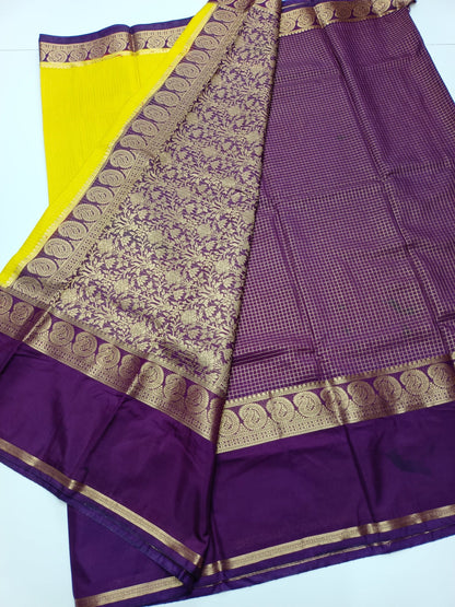 FANCY SEMI CREPE SILK SAREE - B S CHANNABASAPPA & SONS