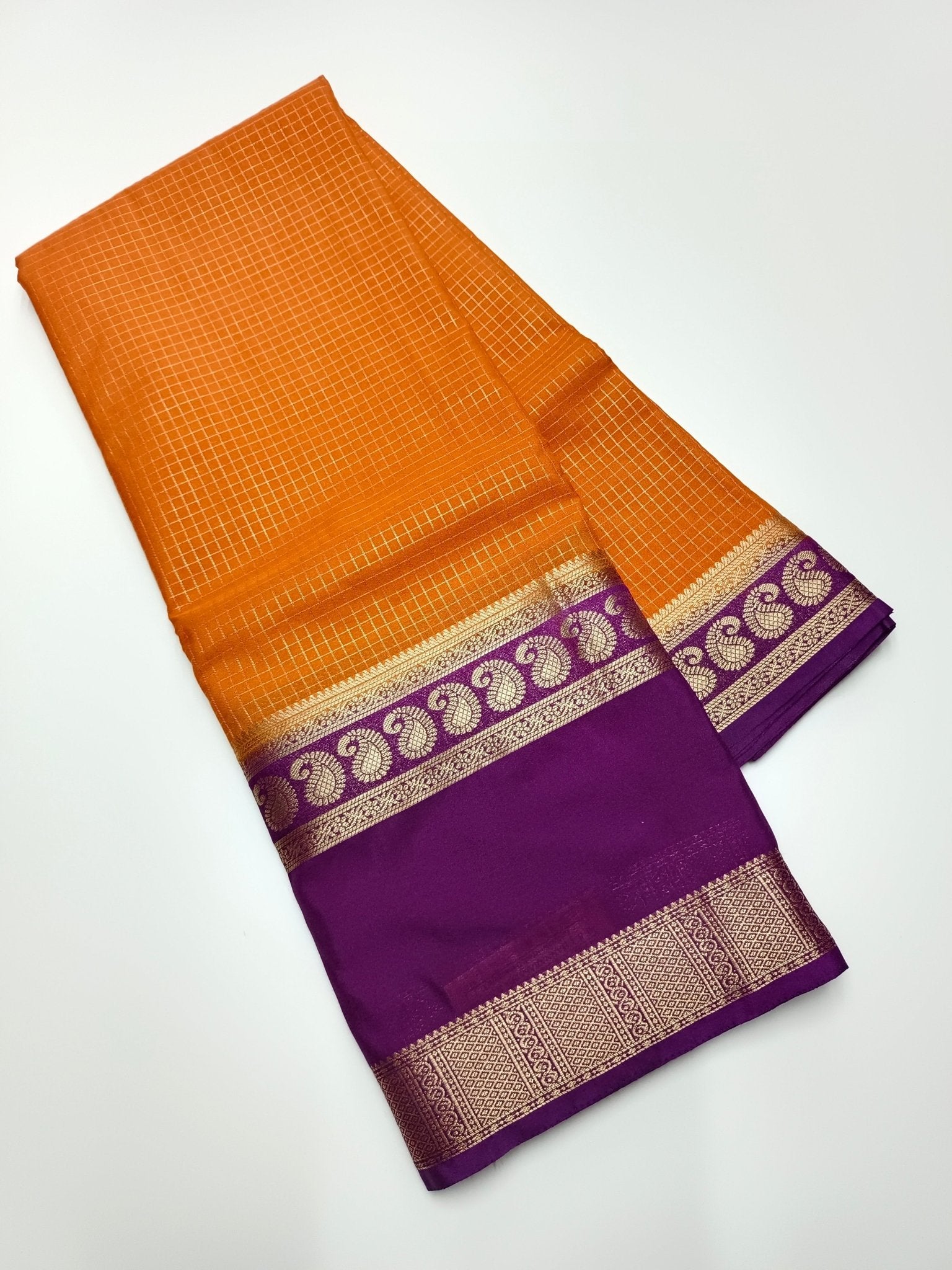 FANCY SEMI CREPE SILK SAREE - B S CHANNABASAPPA & SONS