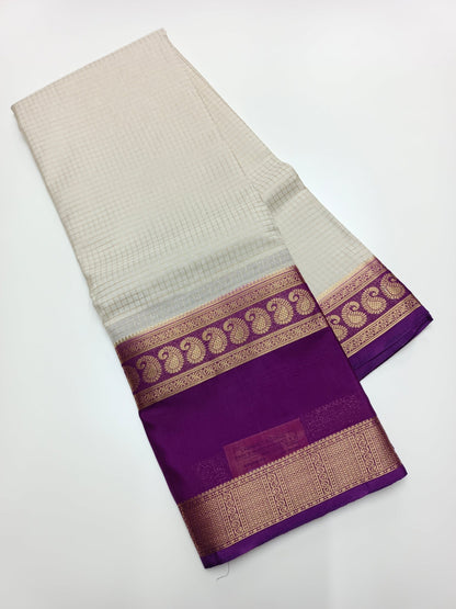 FANCY SEMI CREPE SILK SAREE - B S CHANNABASAPPA & SONS