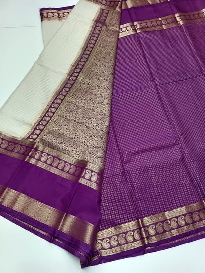 FANCY SEMI CREPE SILK SAREE - B S CHANNABASAPPA & SONS