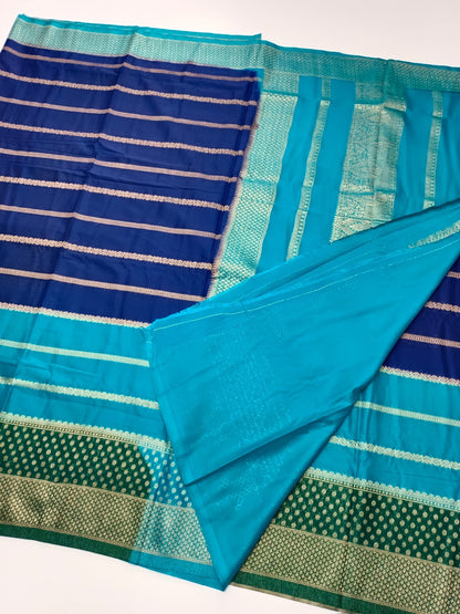 FANCY CREPE SILK SAREE - B S CHANNABASAPPA & SONS