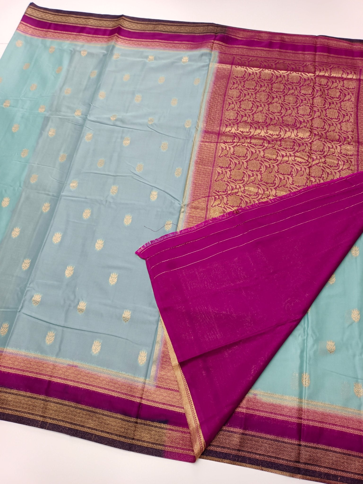 FANCY CREPE SILK SAREE - B S CHANNABASAPPA & SONS