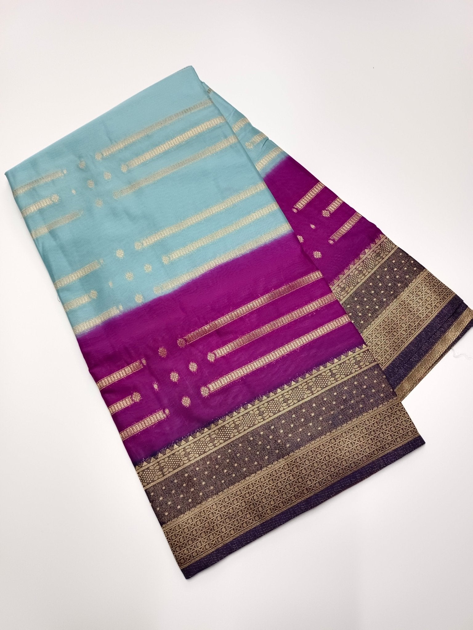 FANCY CREPE SILK SAREE - B S CHANNABASAPPA & SONS
