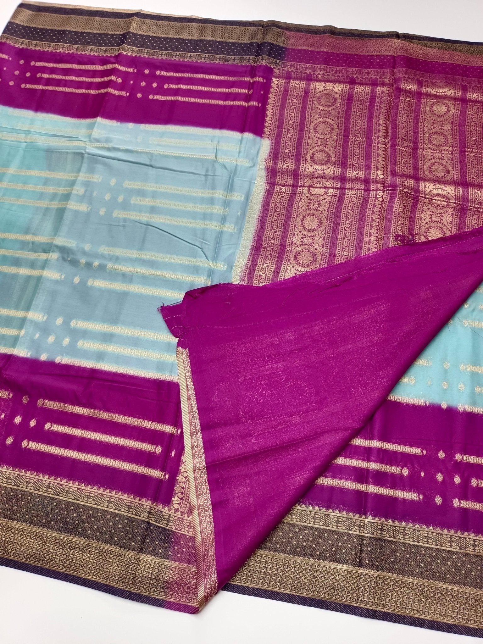FANCY CREPE SILK SAREE - B S CHANNABASAPPA & SONS