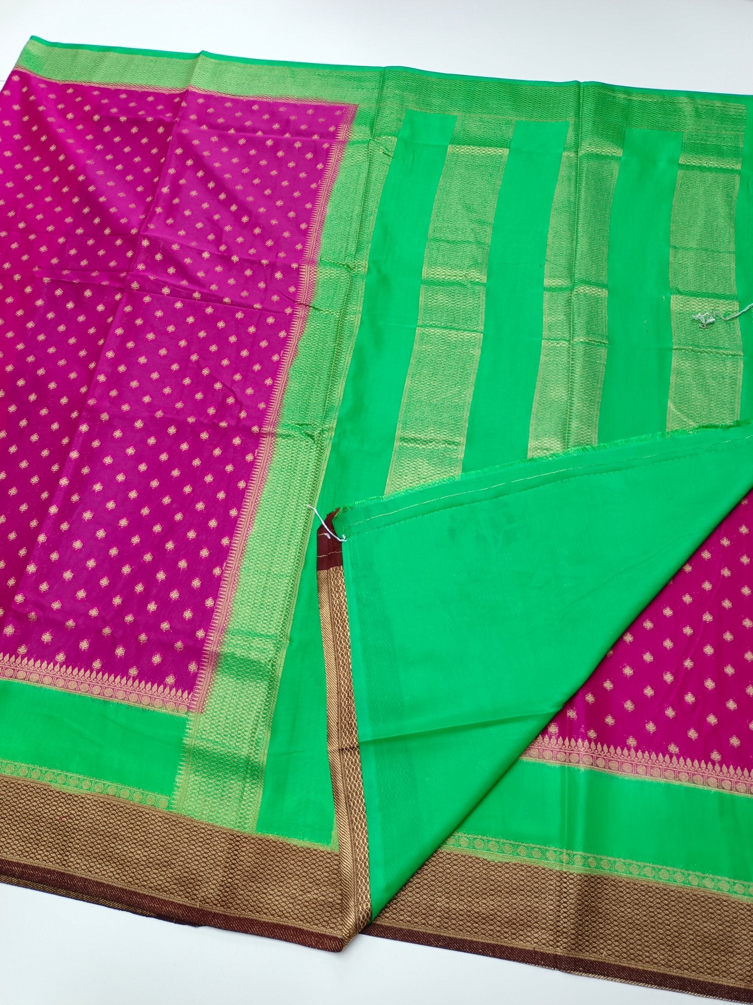 FANCY CREPE SILK SAREE - B S CHANNABASAPPA & SONS