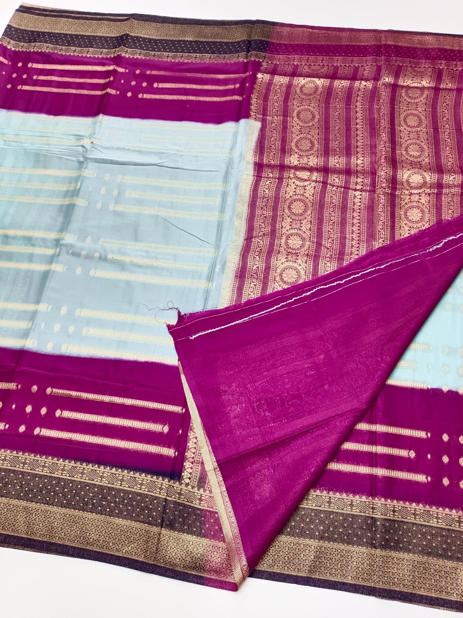 FANCY CREPE SILK SAREE - B S CHANNABASAPPA & SONS
