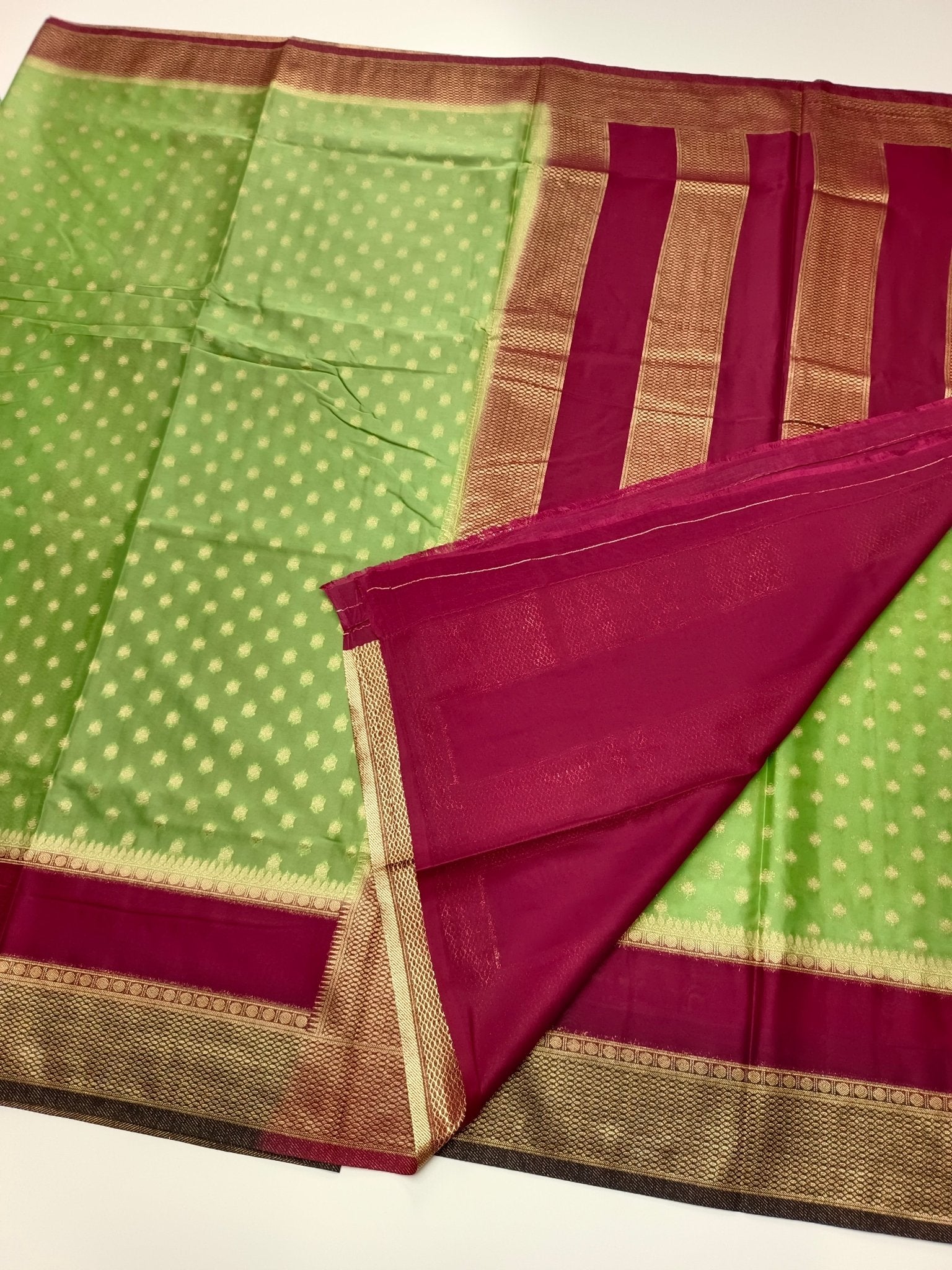 FANCY CREPE SILK SAREE - B S CHANNABASAPPA & SONS