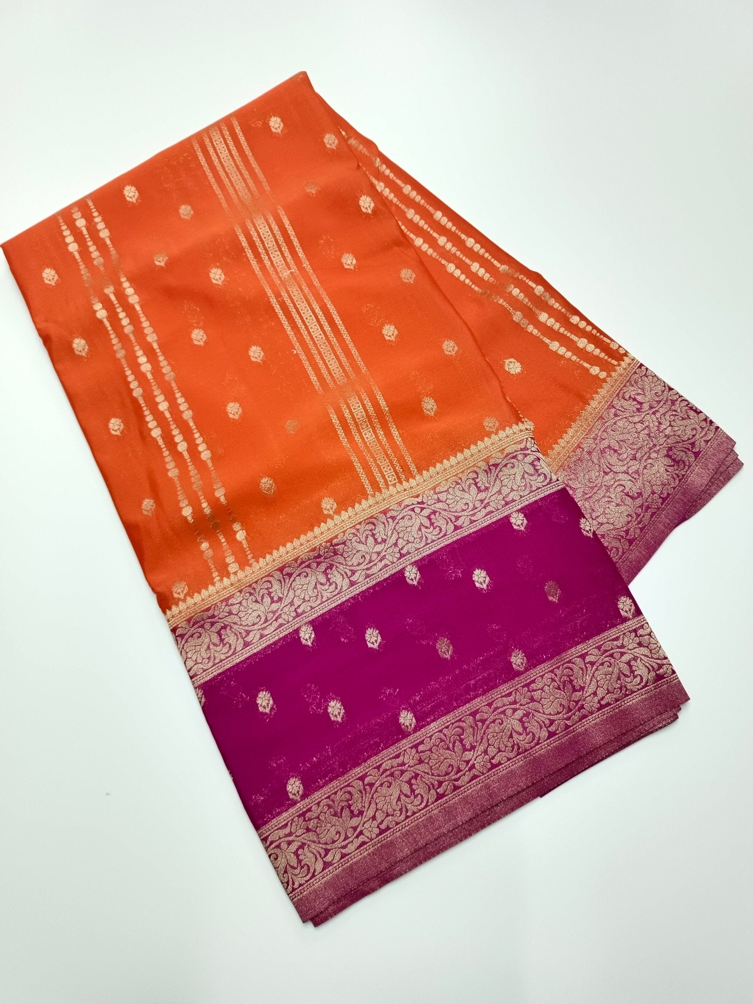 FANCY CREPE SILK SAREE - B S CHANNABASAPPA & SONS