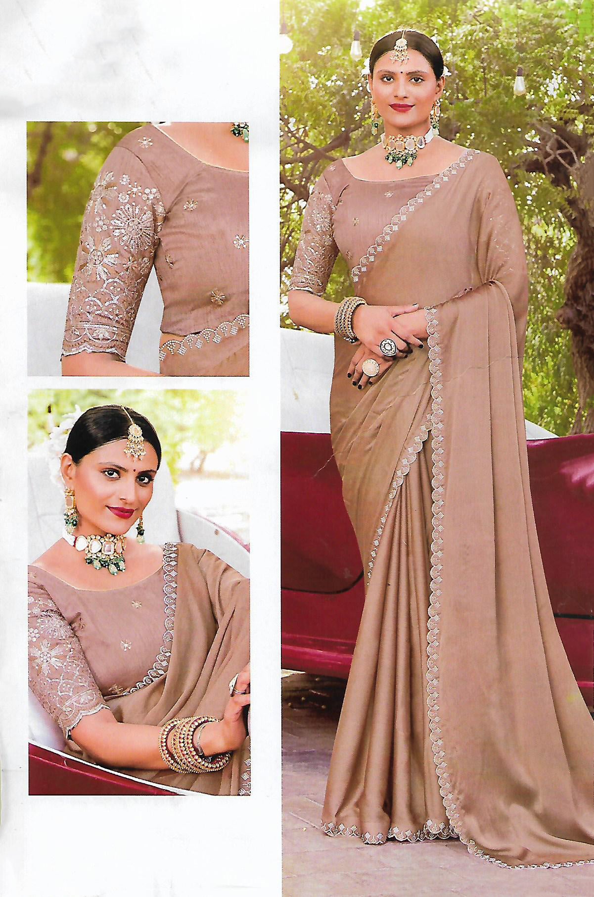 FANCY SYNTHETIC SAREE - B S CHANNABASAPPA & SONS