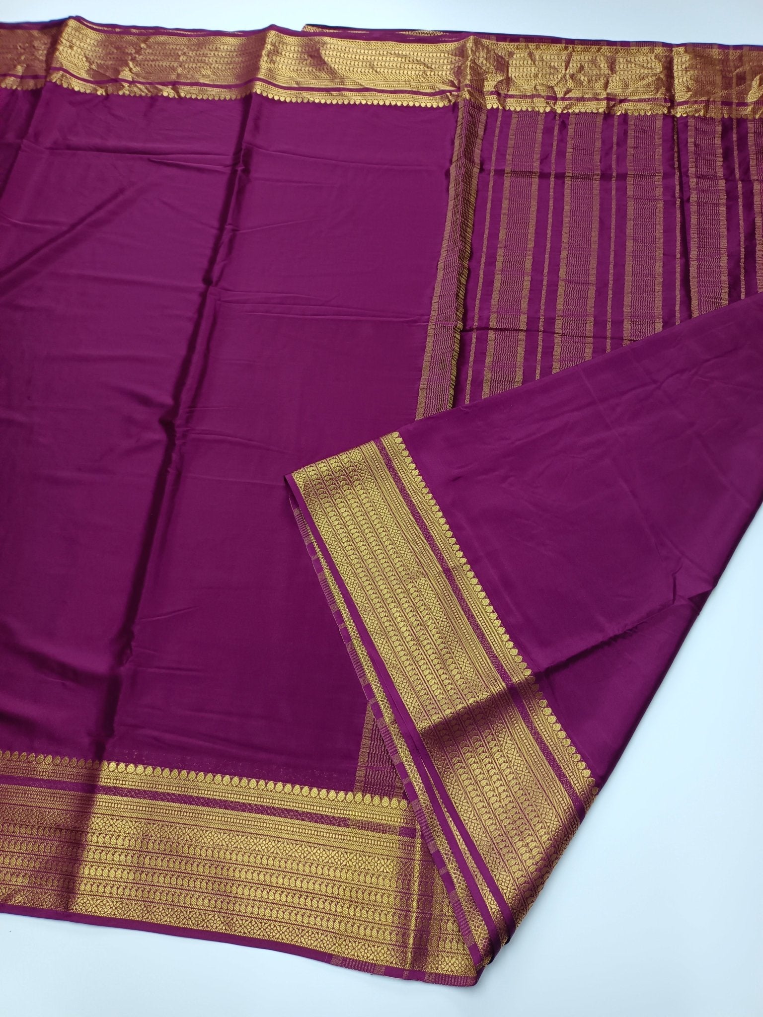 FANCY SEMI CREPE SILK SAREE - B S CHANNABASAPPA & SONS