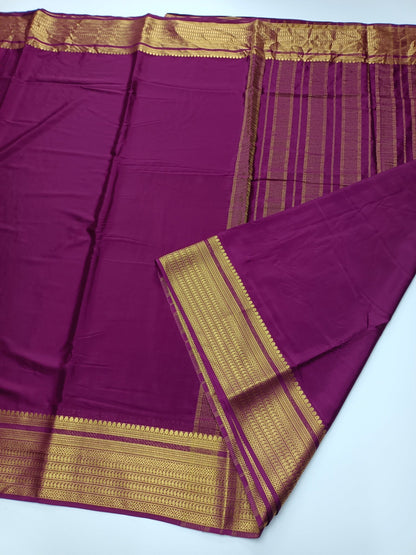 FANCY SEMI CREPE SILK SAREE - B S CHANNABASAPPA & SONS