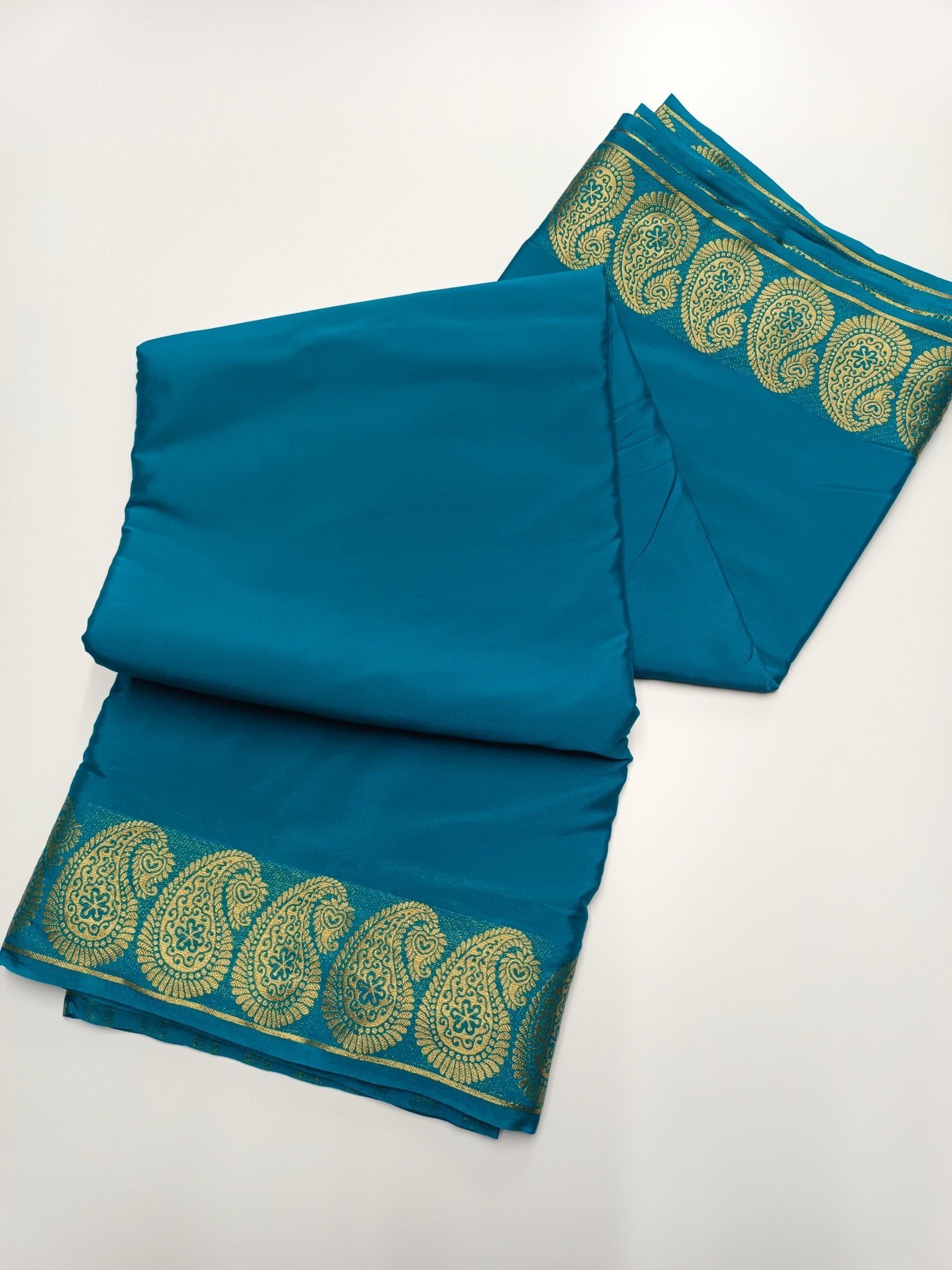 FANCY SEMI CREPE SILK SAREE - B S CHANNABASAPPA & SONS