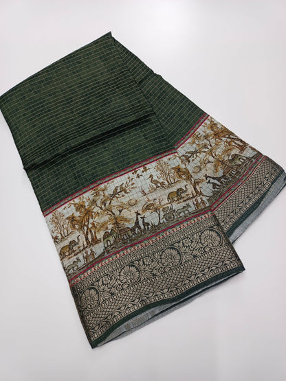 FANCY SEMI CREPE SILK SAREE - B S CHANNABASAPPA & SONS