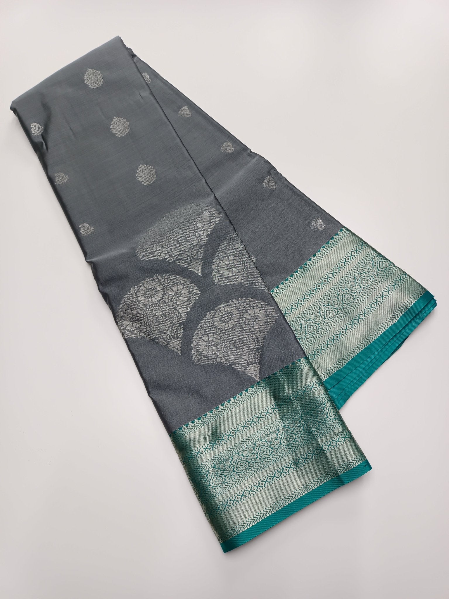 KANCHIPURAM SEMI SILK SAREE - B S CHANNABASAPPA & SONS