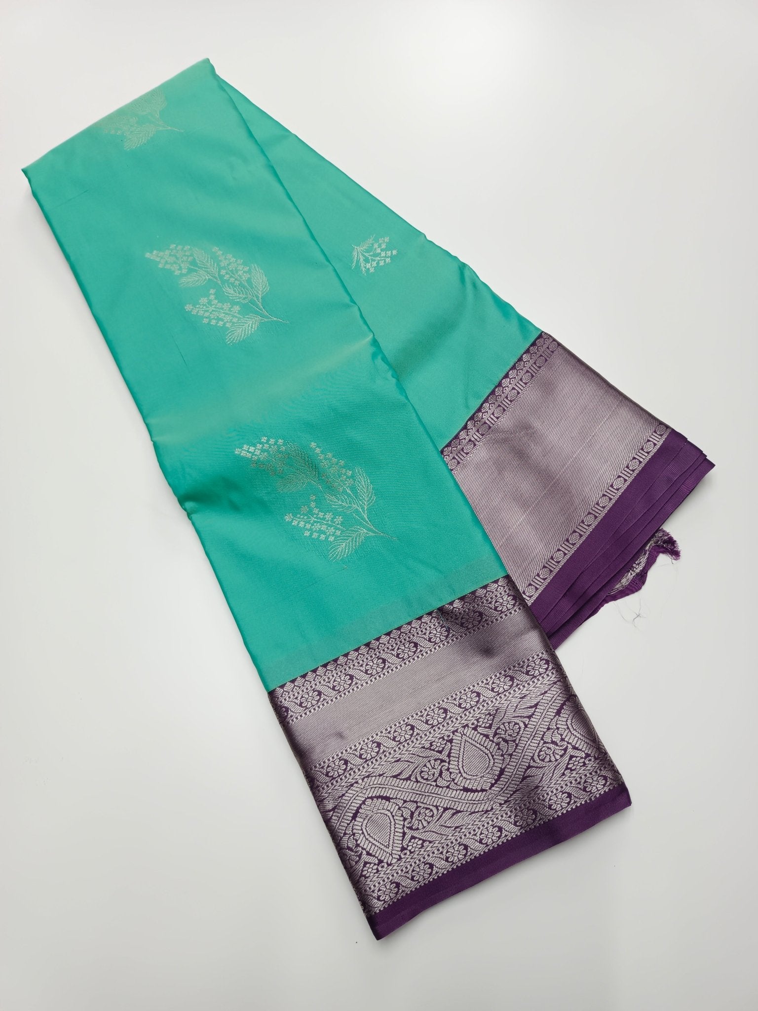 KANCHIPURAM SEMI SILK SAREE - B S CHANNABASAPPA & SONS