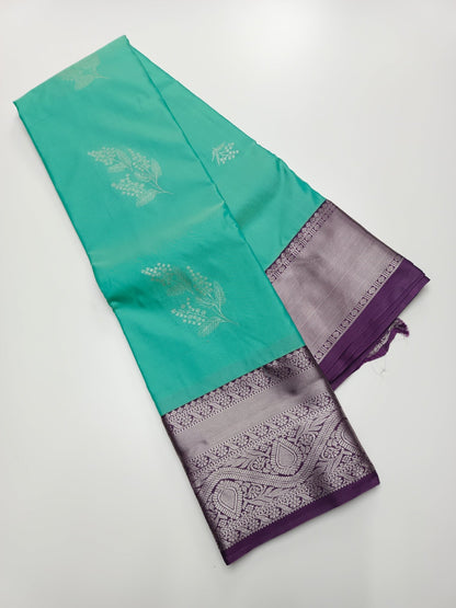 KANCHIPURAM SEMI SILK SAREE - B S CHANNABASAPPA & SONS