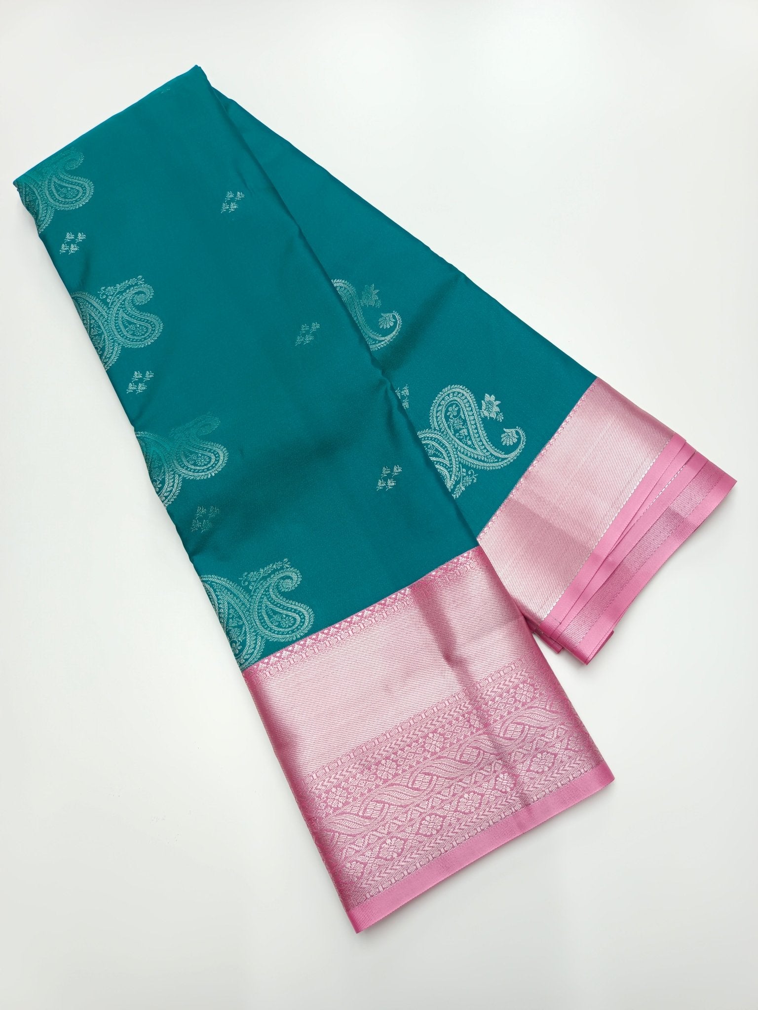 KANCHIPURAM SEMI SILK SAREE - B S CHANNABASAPPA & SONS