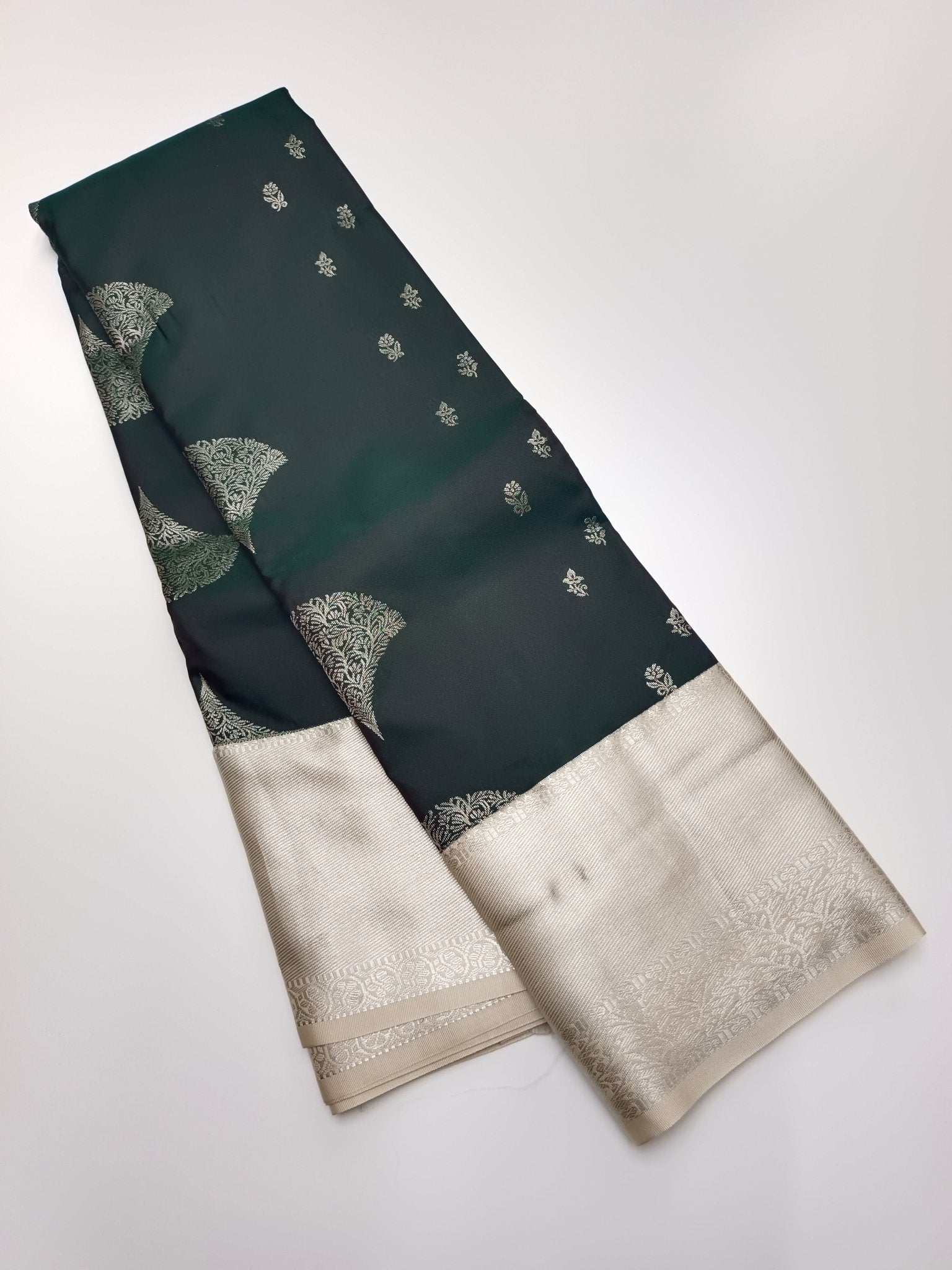 KANCHIPURAM SEMI SILK SAREE - B S CHANNABASAPPA & SONS
