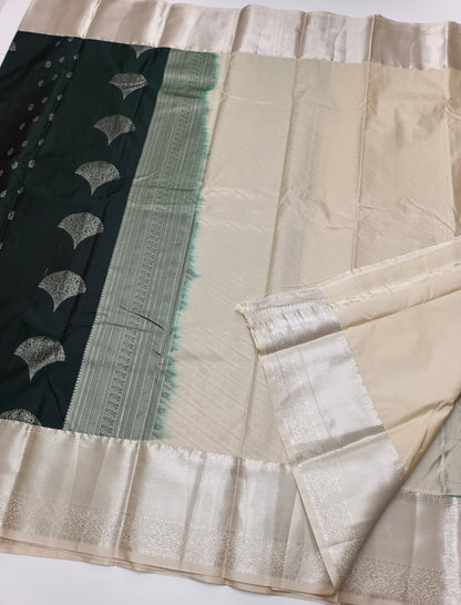 KANCHIPURAM SEMI SILK SAREE - B S CHANNABASAPPA & SONS