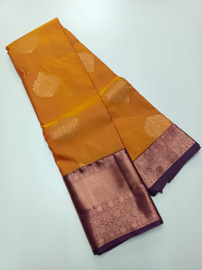 KANCHIPURAM SEMI SILK SAREE - B S CHANNABASAPPA & SONS
