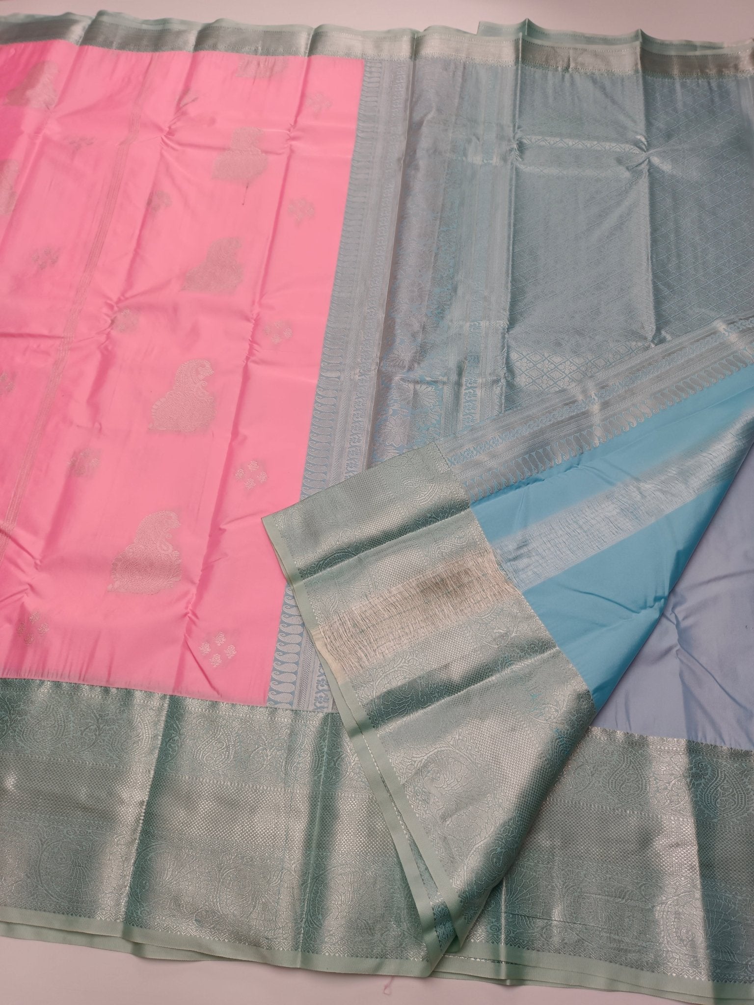 KANCHIPURAM SEMI SILK SAREE - B S CHANNABASAPPA & SONS