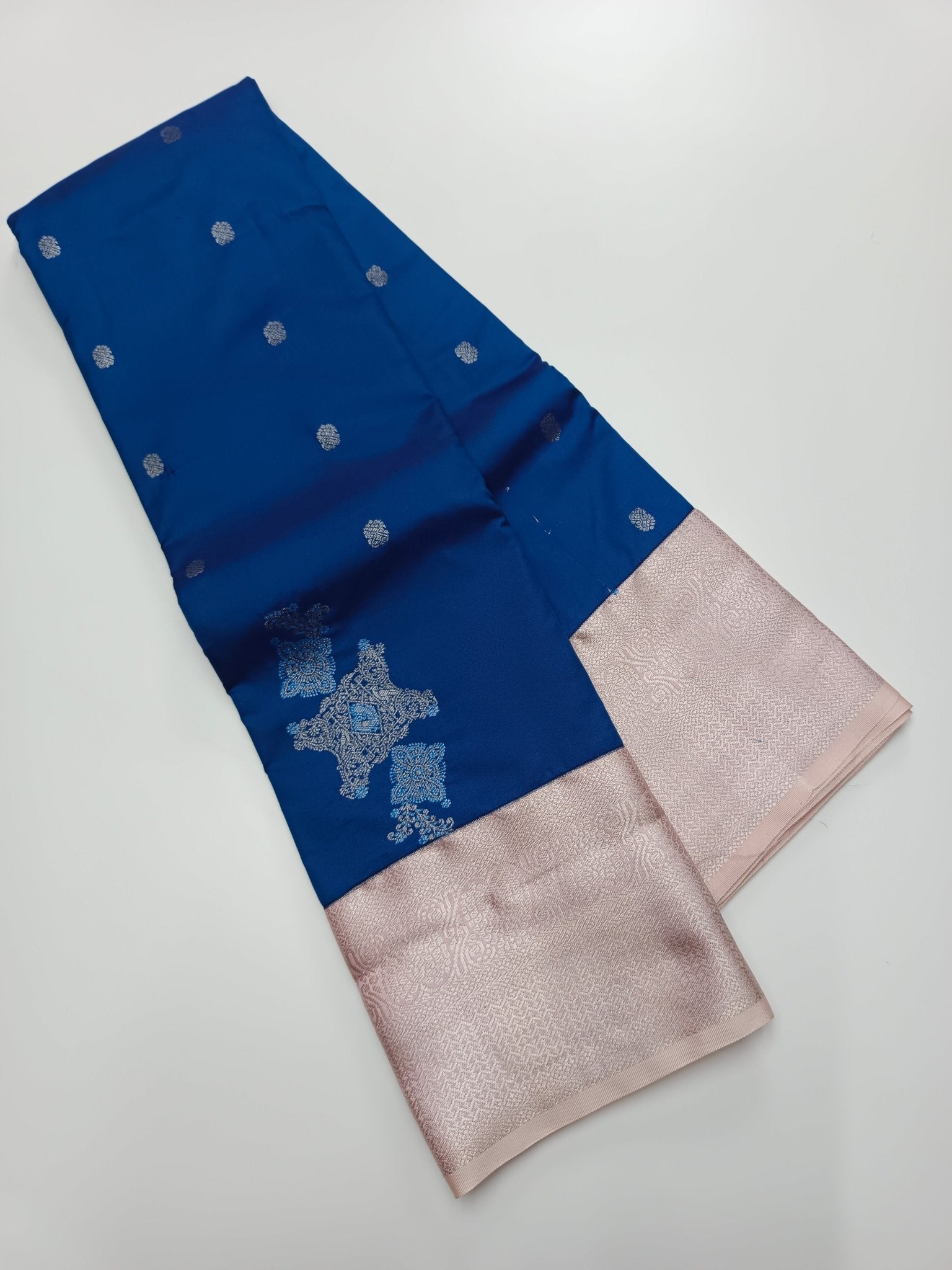 KANCHIPURAM SEMI SILK SAREE - B S CHANNABASAPPA & SONS