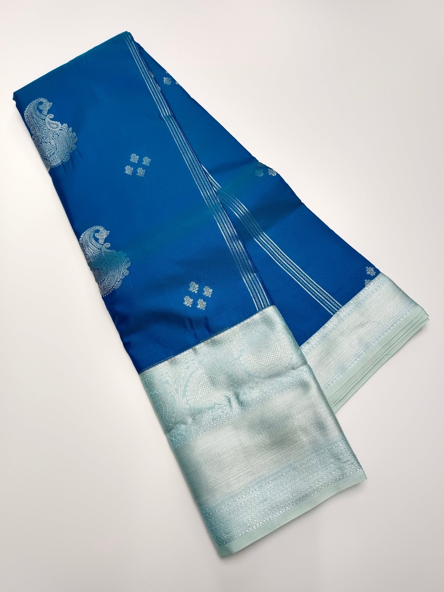 KANCHIPURAM SEMI SILK SAREE - B S CHANNABASAPPA & SONS