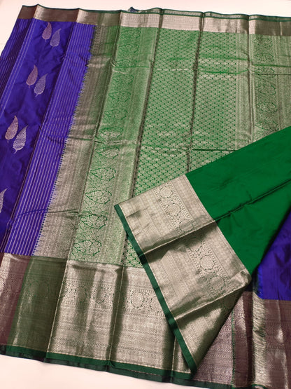 KANCHIPURAM SEMI SILK SAREE - B S CHANNABASAPPA & SONS
