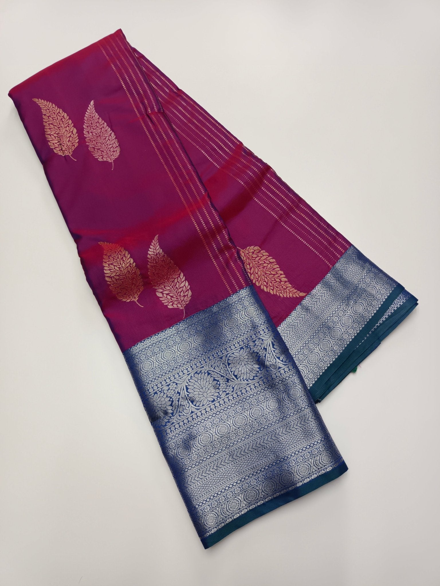 KANCHIPURAM SEMI SILK SAREE - B S CHANNABASAPPA & SONS