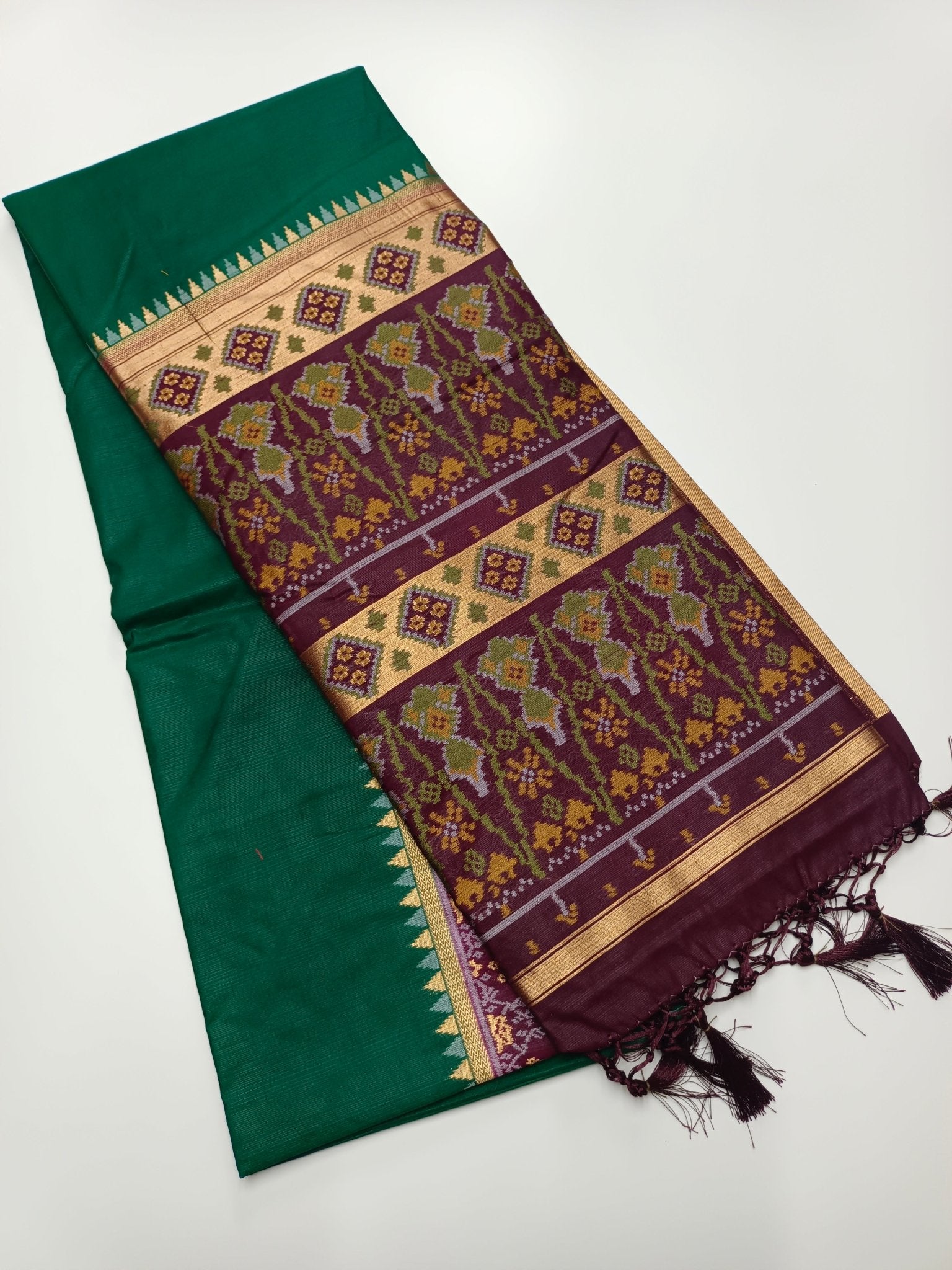 FANCY CHANDERI SILK SAREE - B S CHANNABASAPPA & SONS