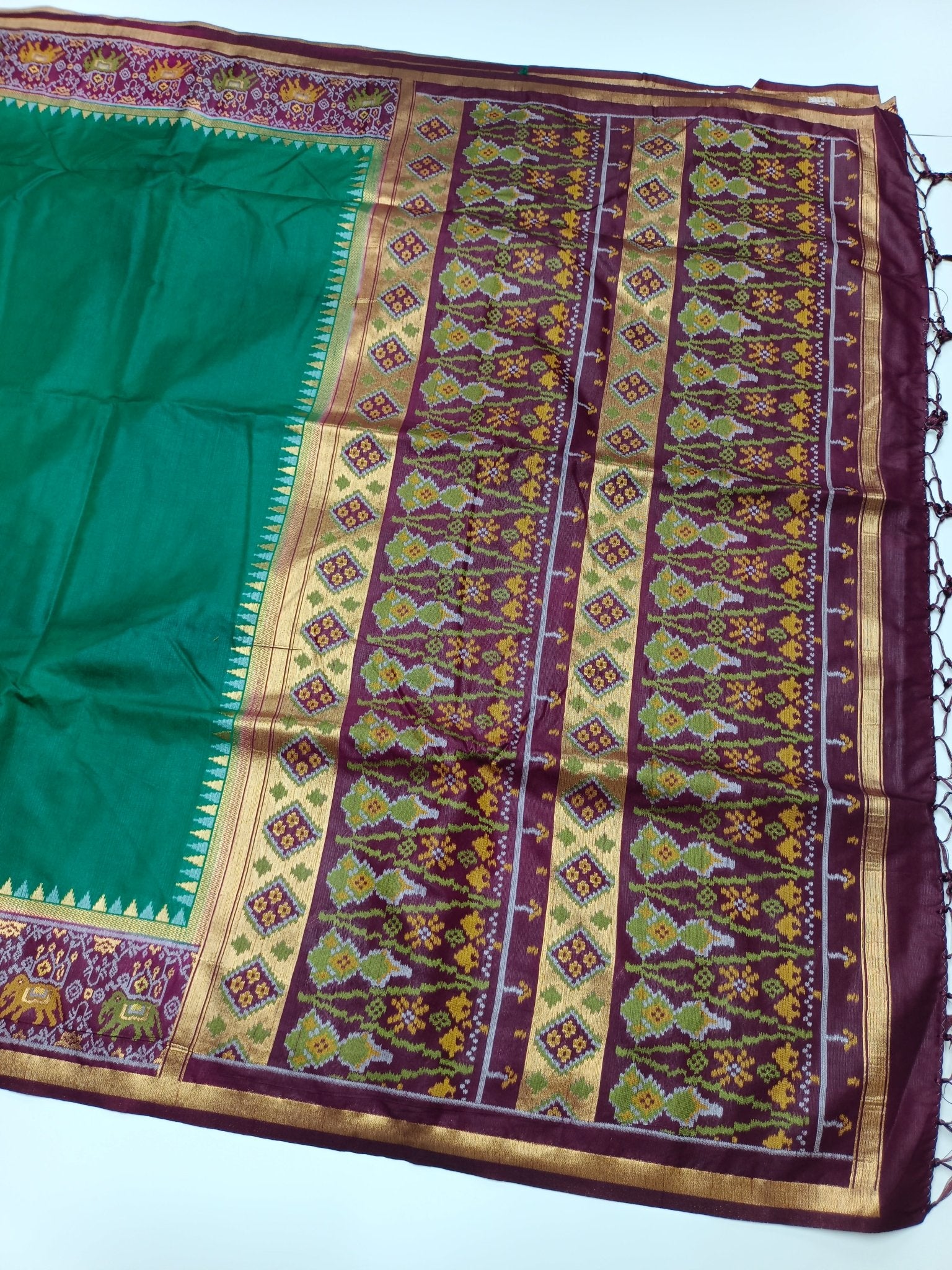 FANCY CHANDERI SILK SAREE - B S CHANNABASAPPA & SONS