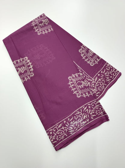 FANCY PRINTED COTTON SAREE - B S CHANNABASAPPA & SONS